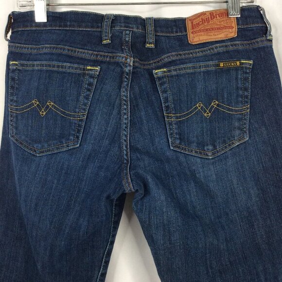 Lucky Brand Crop Jeans Womens Size 8/29 (tag) 31 (measure) Dark Wash Denim - Picture 5 of 6